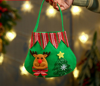 Χριστουγεννιάτικη τσάντα κατάλληλη για δώρο με τρισδιάστατα στοιχεία σε διάφορα μοντέλα