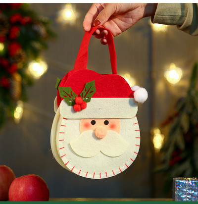 Χριστουγεννιάτικη τσάντα κατάλληλη για δώρο με τρισδιάστατα στοιχεία σε διάφορα μοντέλα