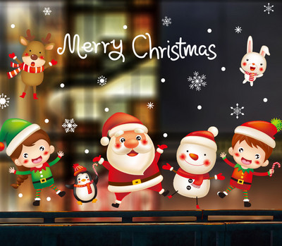 Kalėdinis lipdukas skirtingų modelių stiklo paviršiui