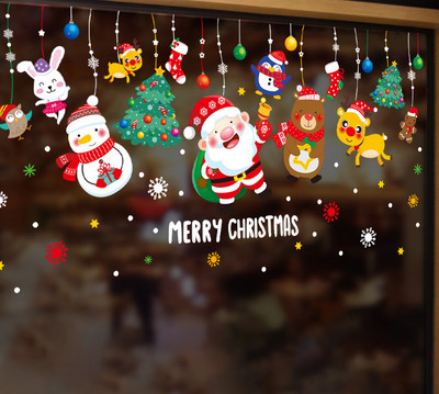 Kalėdinis lipdukas skirtingų modelių stiklo paviršiui