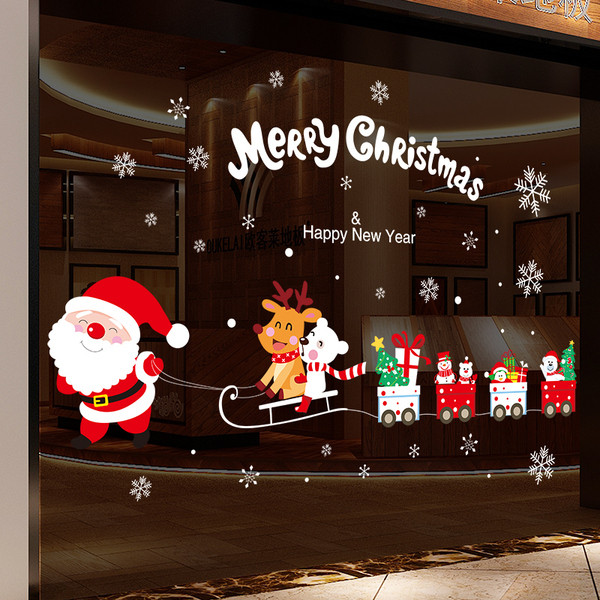 Kalėdinis lipdukas skirtingų modelių stiklo paviršiui