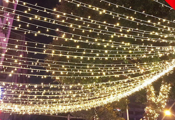 10 m-es karácsonyi villogó fények