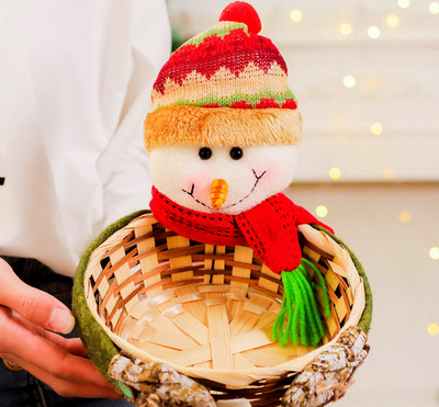 Dekoratív karácsonyi kosár 3D elemmel, többféle modellben