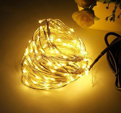 Dekoratív karácsonyi fények 10 m hosszúsággal