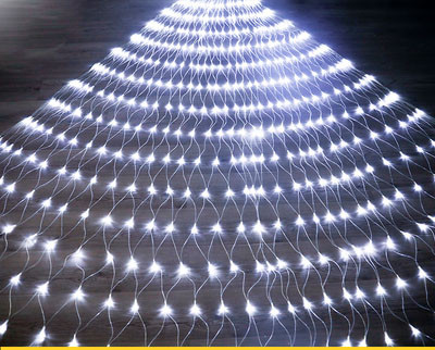 Ziemassvētku lampiņu tīkls ar izmēru 2x3m