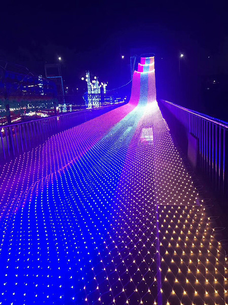 Ziemassvētku lampiņu tīkls ar izmēru 2x3m