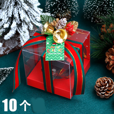 Σετ από 10 κουτιά δώρων Χριστουγέννων με τρισδιάστατα στοιχεία
