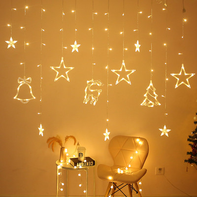 Χριστουγεννιάτικα φώτα που αναβοσβήνουν με μενταγιόν