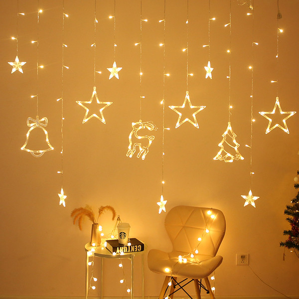 Χριστουγεννιάτικα φώτα που αναβοσβήνουν με μενταγιόν