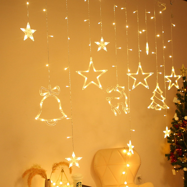 Χριστουγεννιάτικα φώτα που αναβοσβήνουν με μενταγιόν