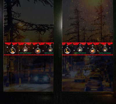 Karácsonyi öntapadós matricák - többféle modell