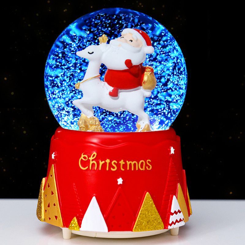 Dekoratív karácsonyi játék kristálygömb formájában