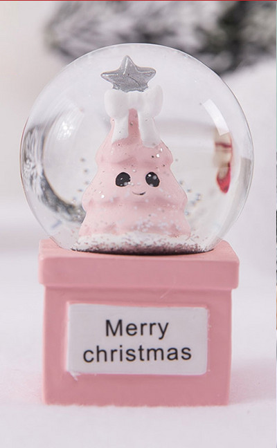 Kristálygömb alakú kis karácsonyi játék