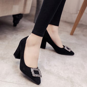 Stílusos női cipő vastag sarkú - két modell