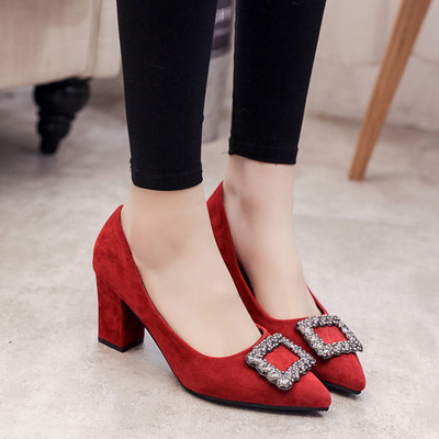 Stílusos női cipő vastag sarkú - két modell