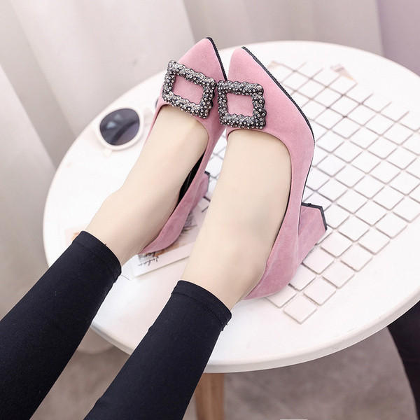 Stílusos női cipő vastag sarkú - két modell