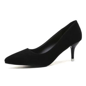 Γυναικεία μαύρα παπούτσια με ύψος τακούνι 5cm 7cm 9cm