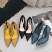 Női cipő eko bőrből, 7,5 cm-es sarokkal