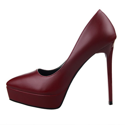 Modern női cipő eko bőrből, magassarkúval, két modellben