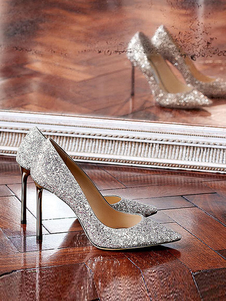 Fényes női magassarkú cipő két modellben