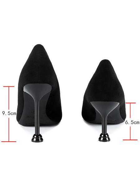 Pantofi de dama cu catarama si toc de 9,5 cm sau 6,5 cm