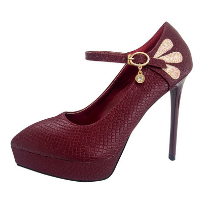 Pántos női cipő 13 cm vékony sarokkal