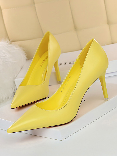 Stílusos női cipő eko bőrből, 7,5 cm vagy 10,5 cm sarokkal