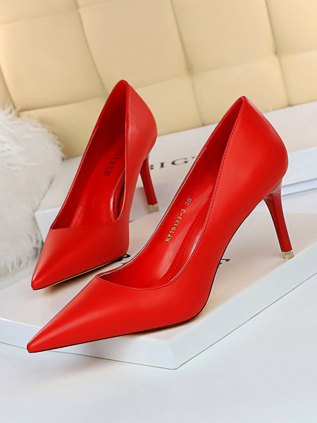 Stílusos női cipő eko bőrből, 7,5 cm vagy 10,5 cm sarokkal