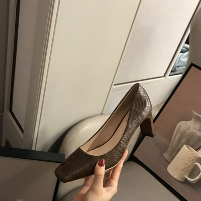 Női alkalmi cipő műbőr sarokkal