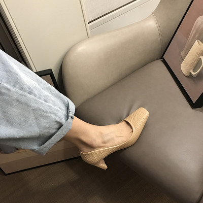 Női alkalmi cipő műbőr sarokkal