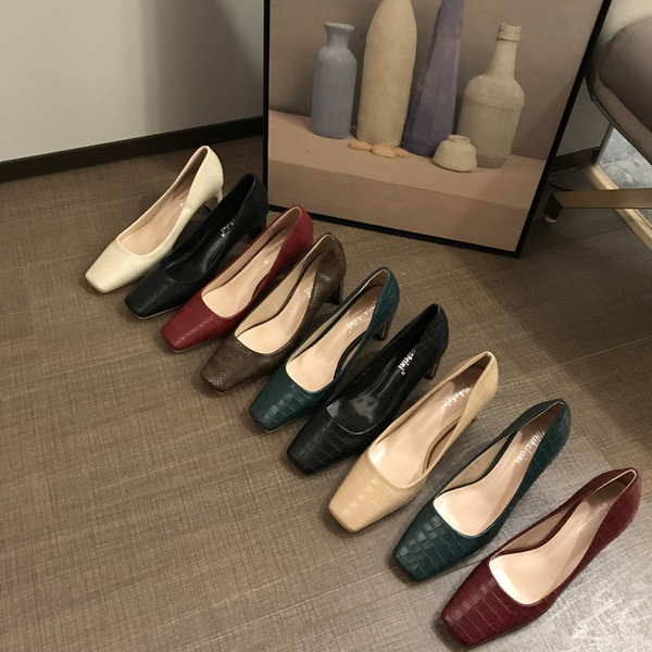 Női alkalmi cipő műbőr sarokkal