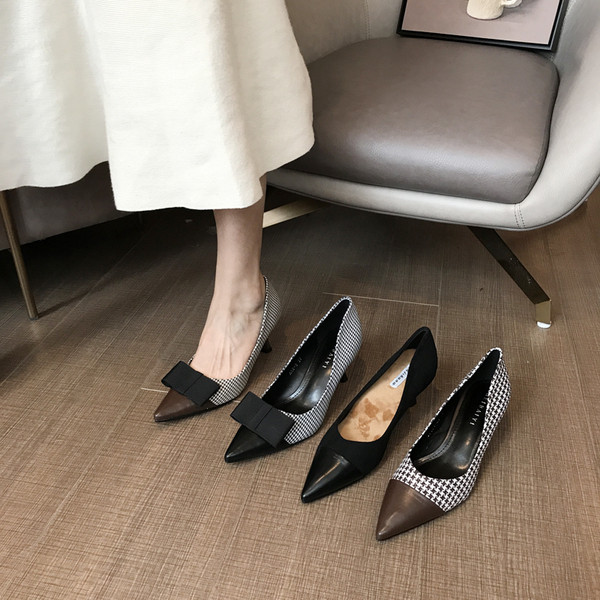 Textilből és öko bőrből készült női cipők - két modell