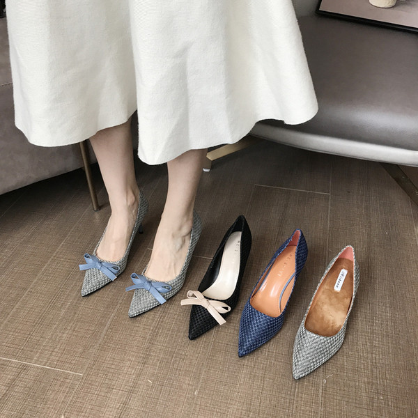 Γυναικεία casual παπούτσια με τακούνι 6,5 cm - δύο μοντέλα