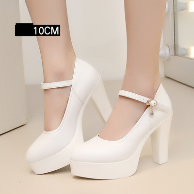 Ženske casual cipele s platformom i debelom petom s remenčićima