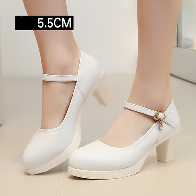 Ženske casual cipele s platformom i debelom petom s remenčićima