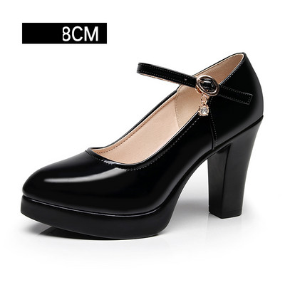 Ženske casual cipele s platformom i debelom petom s remenčićima