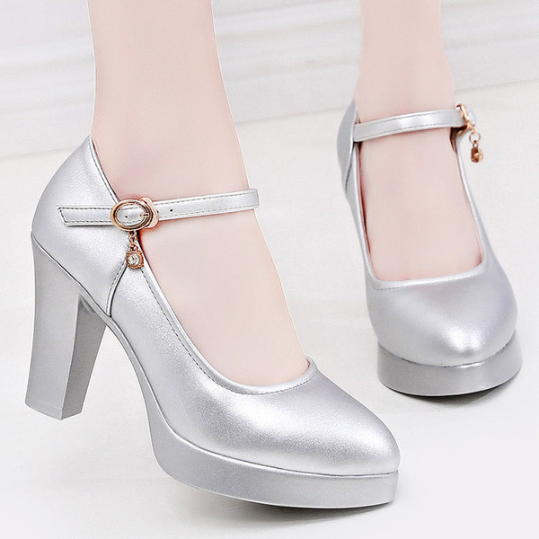 Ženske casual cipele s platformom i debelom petom s remenčićima