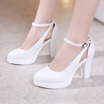 Női műbőr cipő új modellje, magas sarkú 8,5 cm vagy 11 cm