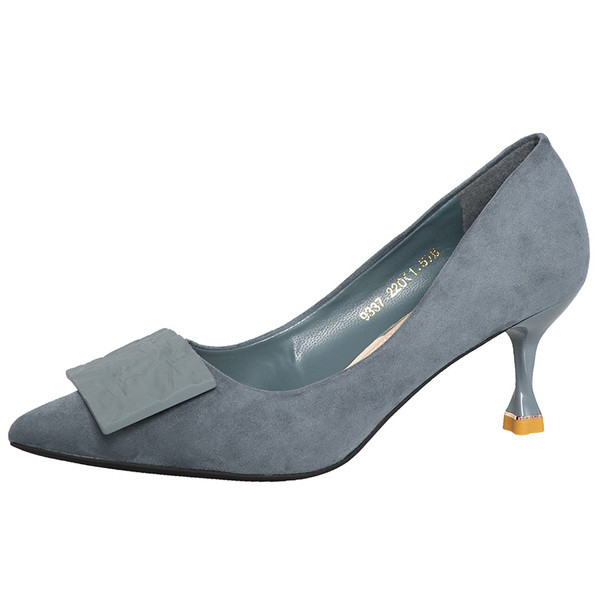 Modern női hegyes cipő 6 cm sarokkal