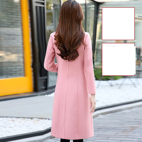 Új modell női kabát testre szabott modell spitz nyakkivágással