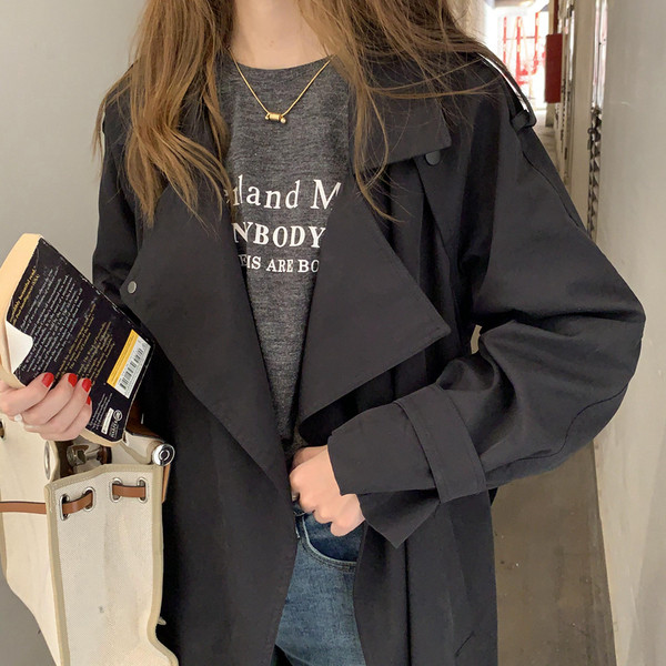 Dugi ženski baloner sa džepovima