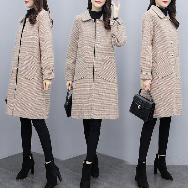 Нов модел дамско палто с джобове в няколко цвята