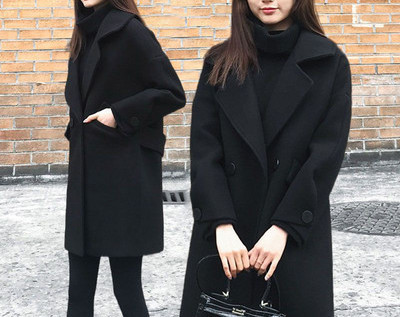 Új modell női télikabát fekete zsebekkel