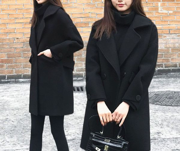 Új modell női télikabát fekete zsebekkel