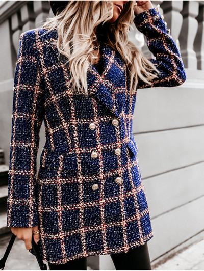 Модерно дамско палто с копчета - два модела