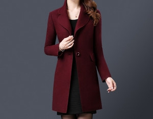 Γυναικείο casual μακρύ παλτό με κουμπιά