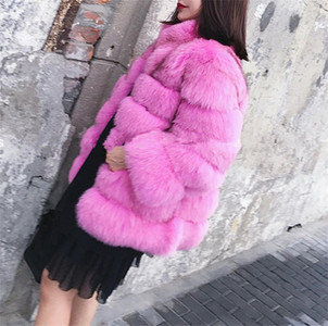 Μοντέρνο χνουδωτό παλτό σε διάφορα χρώματα