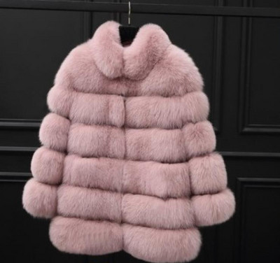 Μοντέρνο χνουδωτό παλτό σε διάφορα χρώματα