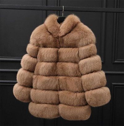 Μοντέρνο χνουδωτό παλτό σε διάφορα χρώματα