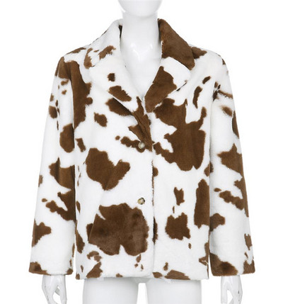 Stílusos női pehelykabát gombokkal